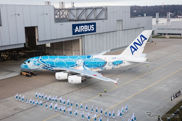 エアバスA380 / ANA空飛ぶウミガメ(2018年)