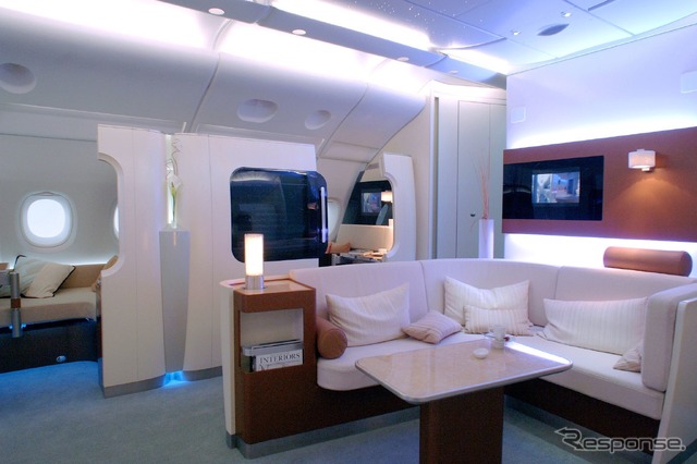 エアバスA380ファーストクラス、コンパートメント(2009年)