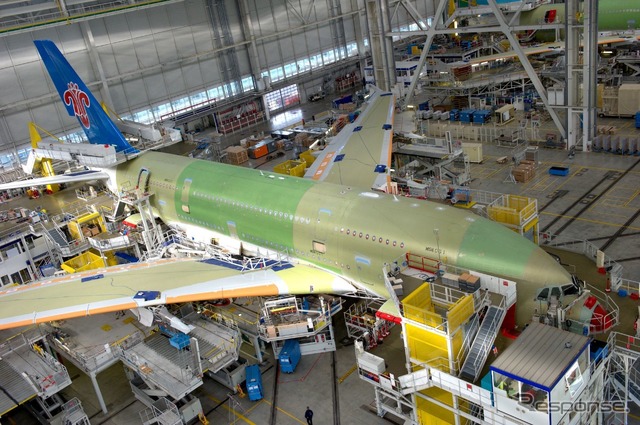 エアバスA380組み立て(2010年)