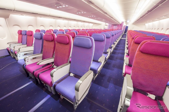 エアバスA380タイ国際航空エコノミークラス(2012年)