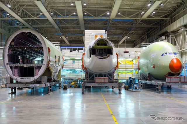 エアバスA380カタール航空向け組み立て（2013年）