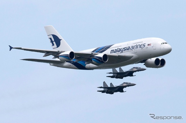 エアバスA380マレーシア航空、ランカウイ航空ショー（2013年）