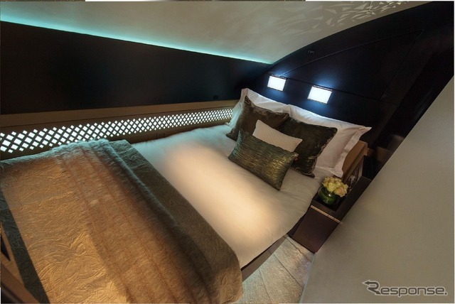 エアバスA380エティハド航空、レジデンスのベッド（2014年）