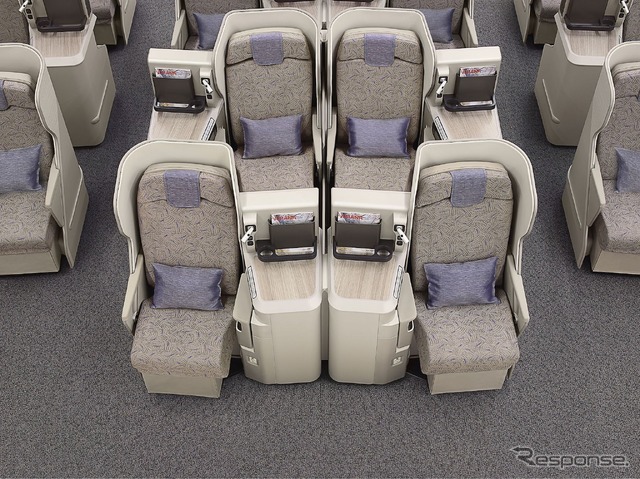 エアバスA380アシアナ航空、ビジネスクラス(2014年)