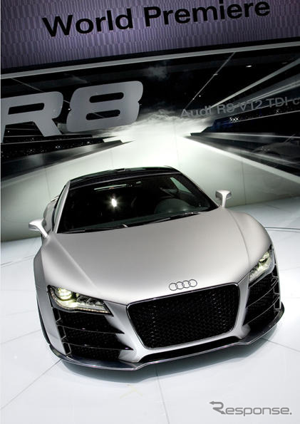 【デトロイトモーターショー08】アウディがディーゼルのV12…R8 に搭載