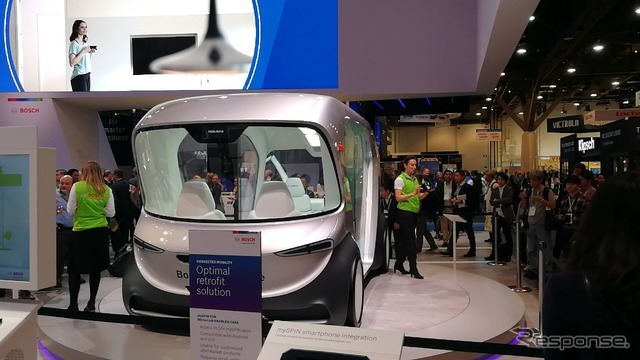 ボッシュがのぞかせた、自動運転シャトル巨大市場への自信…CES 2019