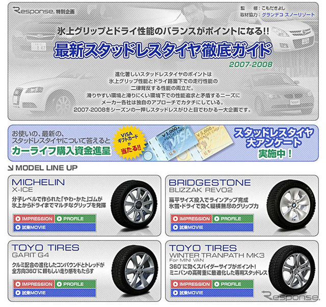 アンケートに答えて…「カーライフ購入資金」をゲット!!