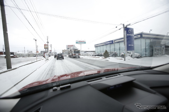 スバル雪上試乗会