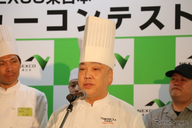素材に恵まれた茨城で仕事ができることが悦び、今回の受賞は地元茨城に対する評価と話す、東武食品サービス(株)の菅沼料理長。