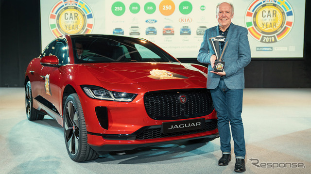 欧州カーオブザイヤー2019を受賞したジャガー I-PACE（ジュネーブモーターショー2019）