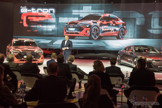 アウディ e-tron スポーツバックのプロトタイプ(ジュネーブモーターショー2019)