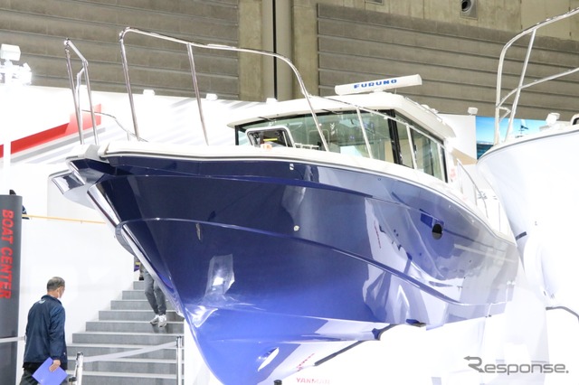 ヤンマーのEX30Bの展示艇にもフレキシチークが採用されていた。