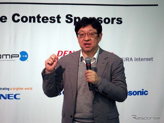 AIエッジコンテストの運営委員長を強めた北野 宏明 氏(ソニーコンピュータサイエンス研究所所長)