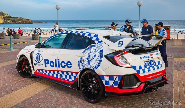 オーストラリア・ニューサウスウェールズ州警察に配備されたホンダ・シビック・タイプR