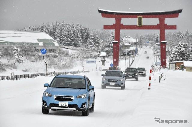 スバルテックツアー10弾 SUV SNOW DRIVING EXPERIENCE