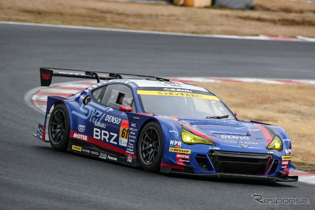 GT300クラス2日目3番手タイムの#61 BRZ。