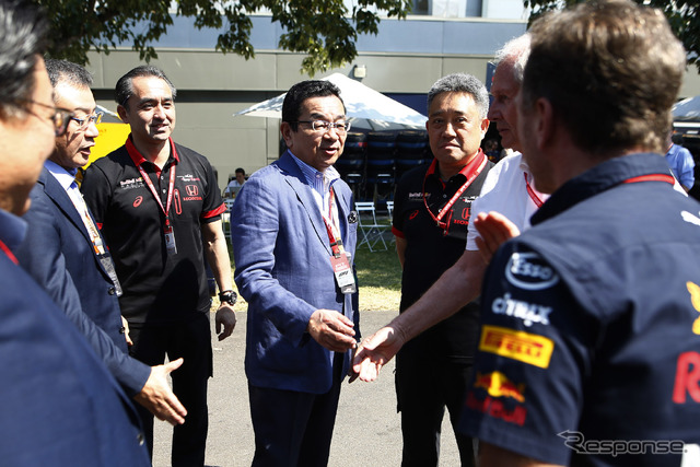 ホンダの八郷社長もオーストラリアGPを訪れた。