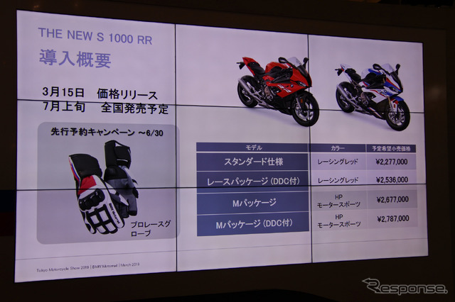 BMWモトラッドブース(東京モーターサイクルショー2019)