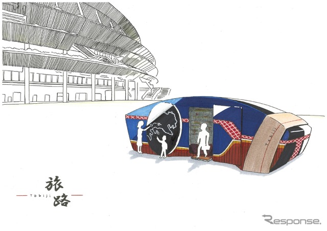 カーデザイン大賞(最優秀賞)『旅路-Tabiji-』 岩片智君 東京都立工芸高等学校2年