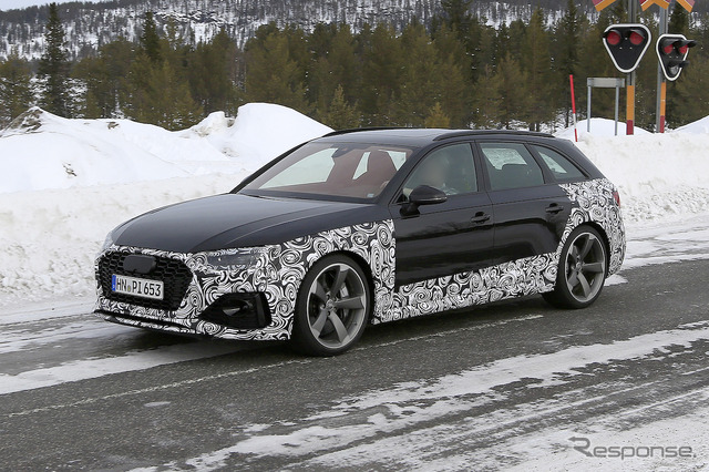 アウディ RS4アバント 改良新型（スクープ写真）