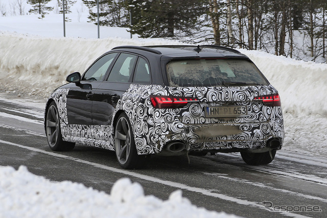 アウディ RS4アバント 改良新型（スクープ写真）