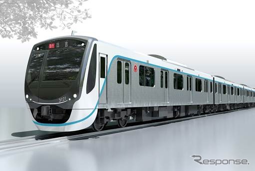 目黒線用3020系。当初は6両編成で登場し、2022年度上期から既存車とともに8両化される計画。