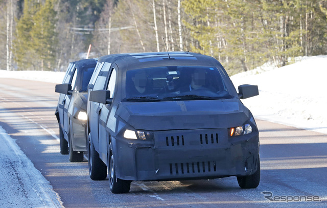 フィアット モビ ピックアップ開発車両(スクープ写真)