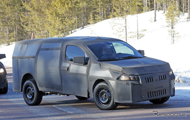 フィアット モビ ピックアップ開発車両(スクープ写真)