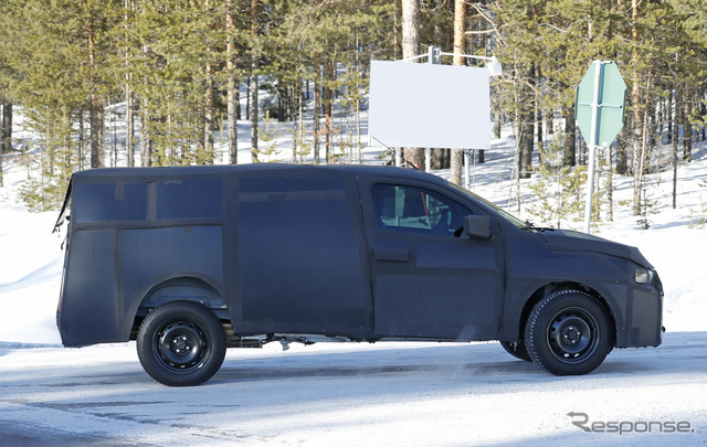 フィアット モビ ピックアップ開発車両(スクープ写真)
