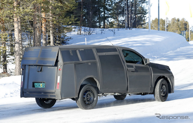 フィアット モビ ピックアップ開発車両(スクープ写真)