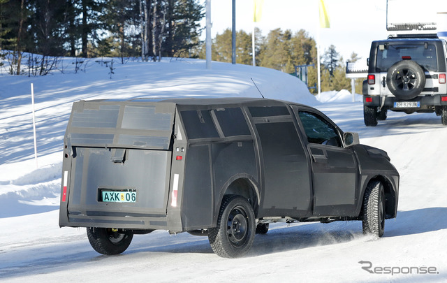 フィアット モビ ピックアップ開発車両(スクープ写真)