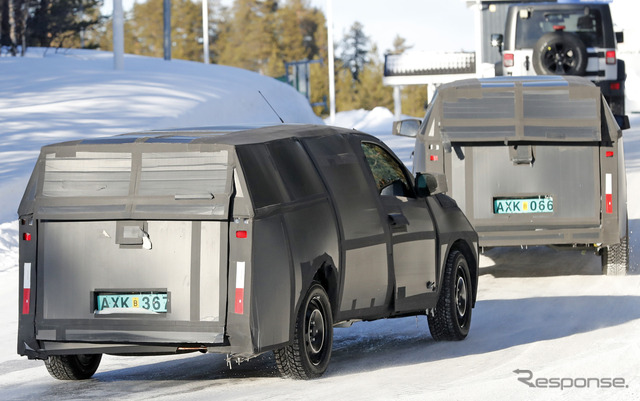 フィアット モビ ピックアップ開発車両(スクープ写真)