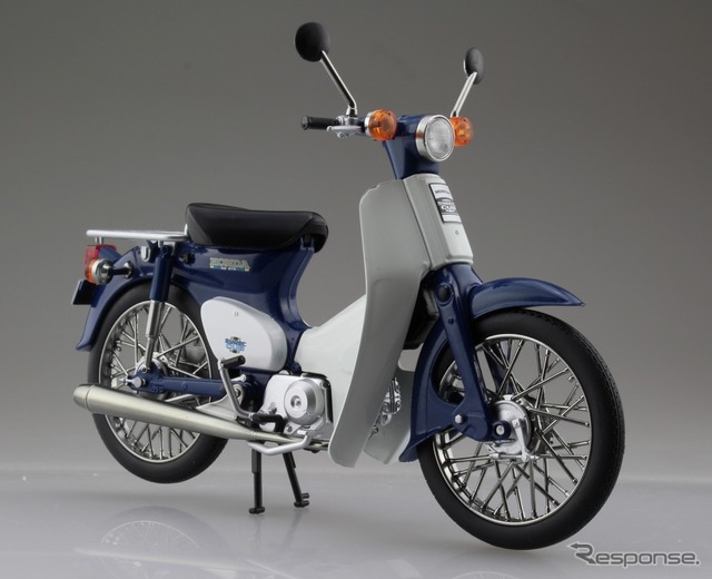アオシマ 完成品バイクシリーズ ホンダ スーパーカブ(グリーン)