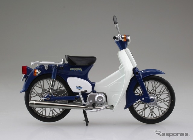 アオシマ 完成品バイクシリーズ ホンダ スーパーカブ(ブルー)