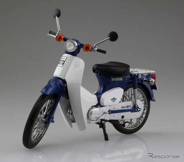 アオシマ 完成品バイクシリーズ ホンダ スーパーカブ(ブルー)