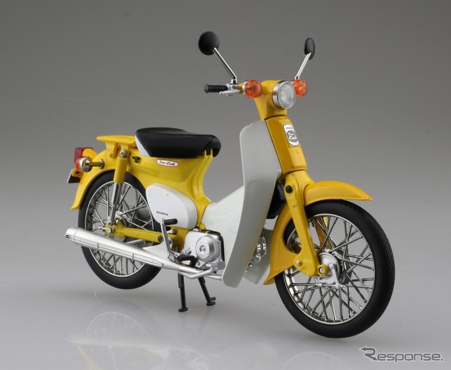 アオシマ 完成品バイクシリーズ ホンダ スーパーカブ(イエロー)