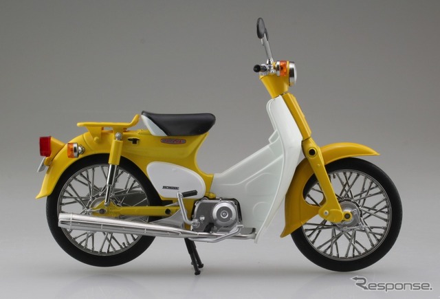 アオシマ 完成品バイクシリーズ ホンダ スーパーカブ(イエロー)
