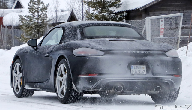 ポルシェ 718 ボクスター 6気筒モデル 開発車両(参考画像)