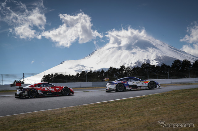 富士テストを終えたSUPER GTは、2週後、岡山で開幕を迎える。