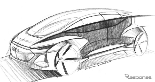 アウディ AI:ME のティザースケッチ