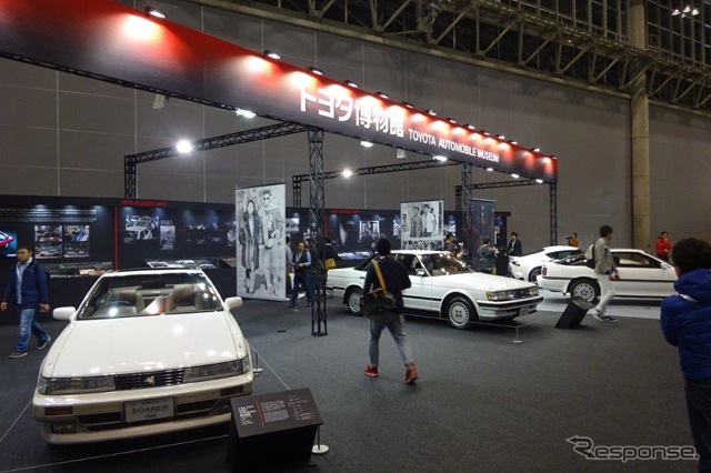 トヨタ博物館ブース:ソアラ89年モデル(向かって左。オートモビルカウンシル2019)