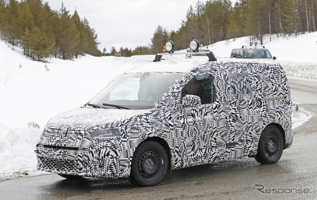 VW キャディ(T7 ライフキャディ)次期型 スクープ写真