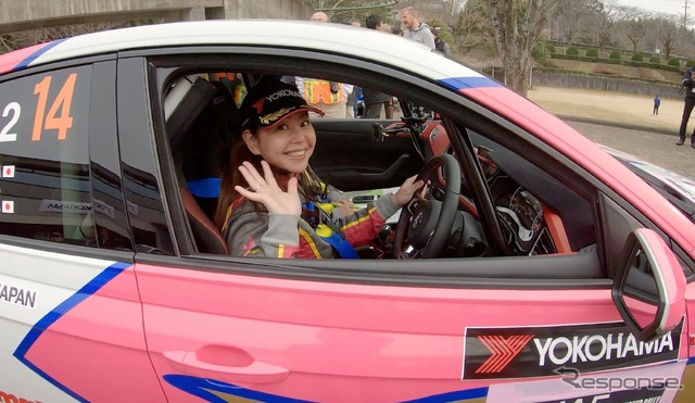 竹岡圭さん、3年目のラリー挑戦…ポロGTI で挑んだ新城ラリー（動画スクリーンショット）