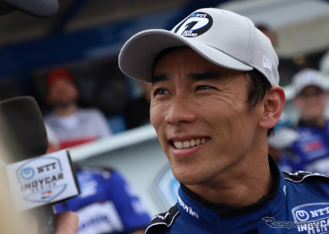 佐藤琢磨が今季初のトップチェッカー（写真は予選時）。
