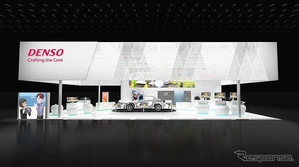 上海モーターショー2019のデンソーブース(イメージ)