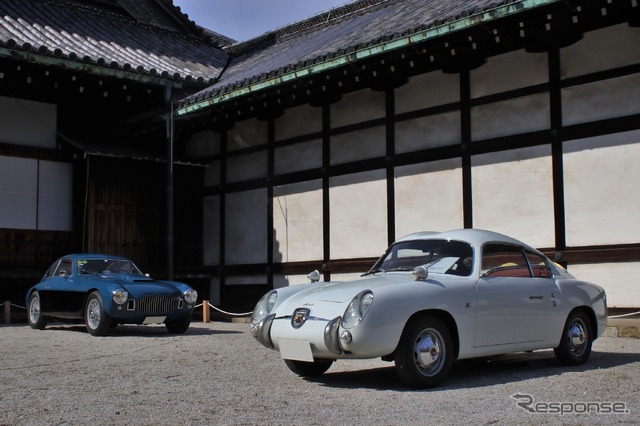 フィアット アバルト 750GTザガート(手前)とフィアット 8V(奥)