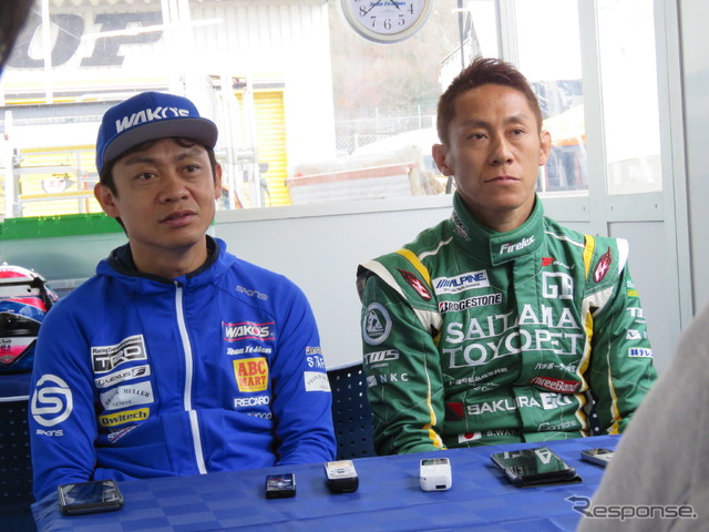 鈴鹿10Hに参戦する脇阪寿一(左)と脇阪薫一。