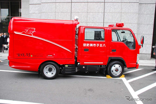 多機能型消防車、登場…消防団に助っ人