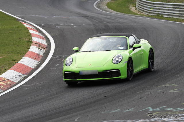 ポルシェ 911タルガ 新型プロトタイプ(スクープ写真)