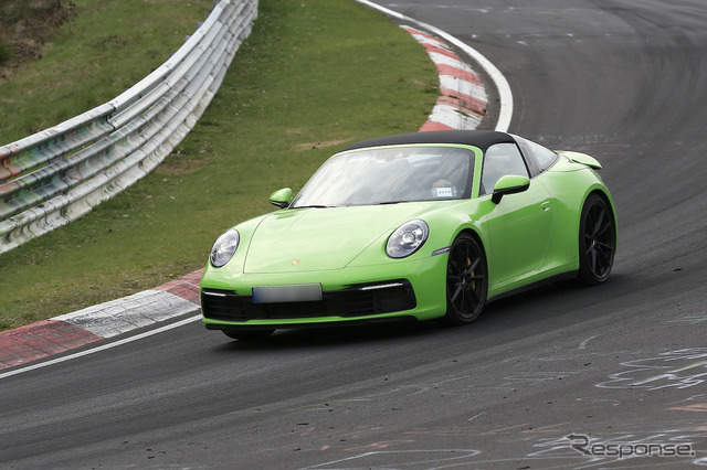 ポルシェ 911タルガ 新型プロトタイプ(スクープ写真)